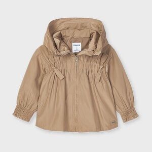 Mayoral Tan Kids Raincoat with Hood